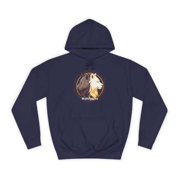 Wolf Howling WD-D001 By Wyldesigns Unisex College Hoodie - Image 17