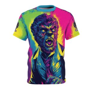The Wolfman II Pop 60's Art Style Tee Unisex (AOP)
