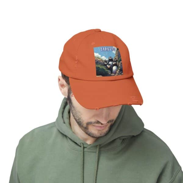 Tariffied Logo Distressed Cap - Tariff Fear Is Real - Image 13