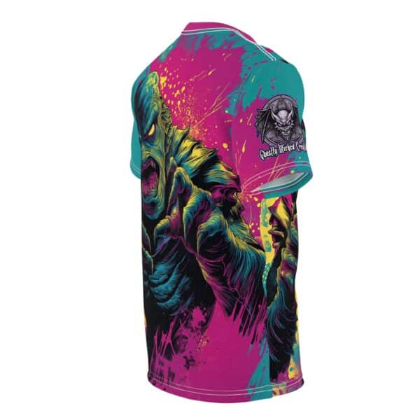 The Creature From The Deep Pop 60's Art Style Tee Unisex (AOP) - Image 35