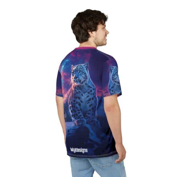 Snow Leopard Unisex Tee by Wyldesigns - Wildlife Graphic T-Shirt #WD-D016 (AOP) - Image 24