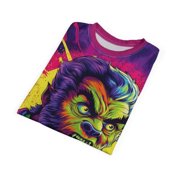 The Wolfman Pop 60's Art Style Tee Unisex (AOP) - Image 40