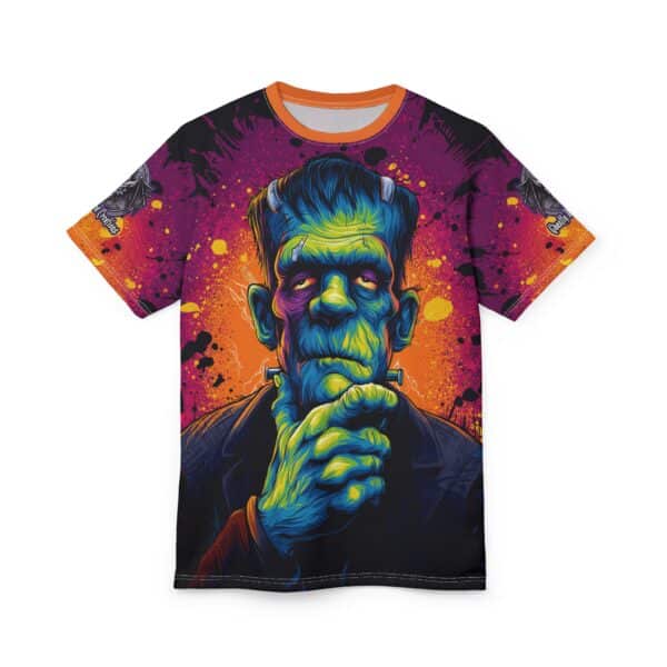 Frankenstein II Pop 60's Art Style Tee Unisex (AOP) - Image 29