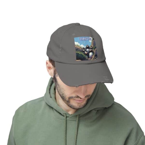 Tariffied Logo Distressed Cap - Tariff Fear Is Real - Image 41
