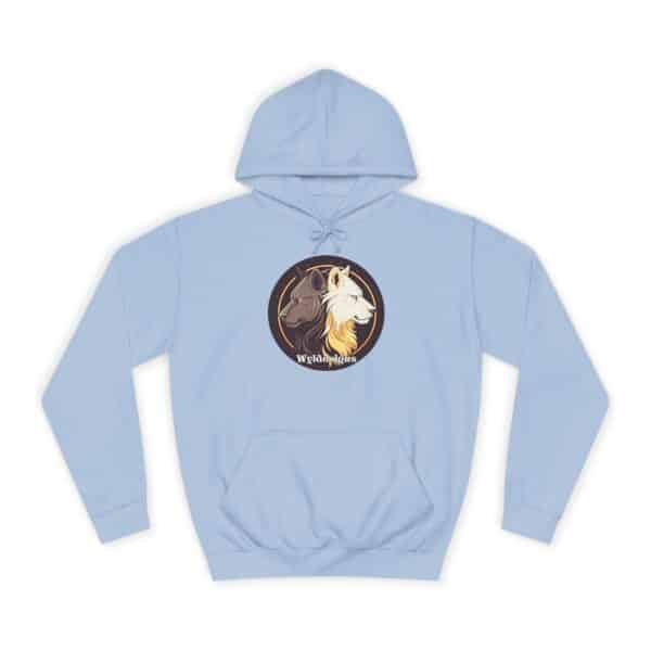 Wolf Howling WD-D001 By Wyldesigns Unisex College Hoodie - Image 9