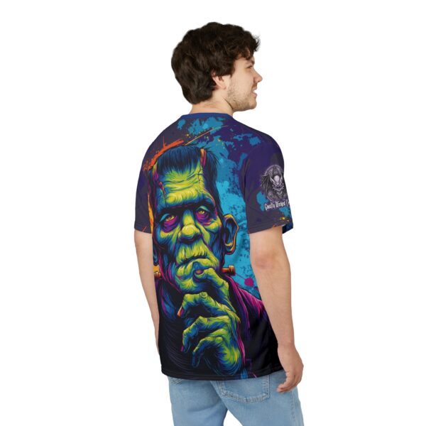 Frankenstein Pop 60's Art Style Tee Unisex (AOP) - Image 13