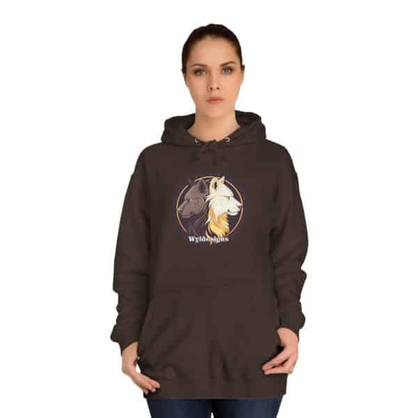 Undead Lion WD-D015 By Wyldesigns Unisex College Hoodie - Image 12