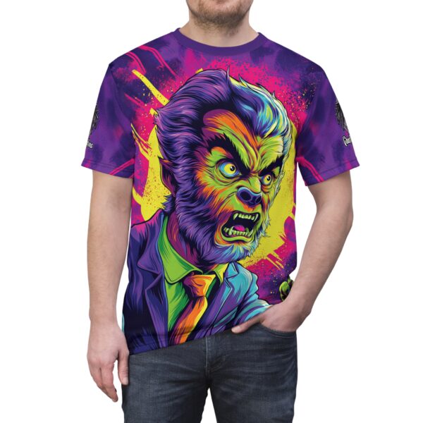 The Wolfman Pop 60's Art Style Tee Unisex (AOP) - Image 9