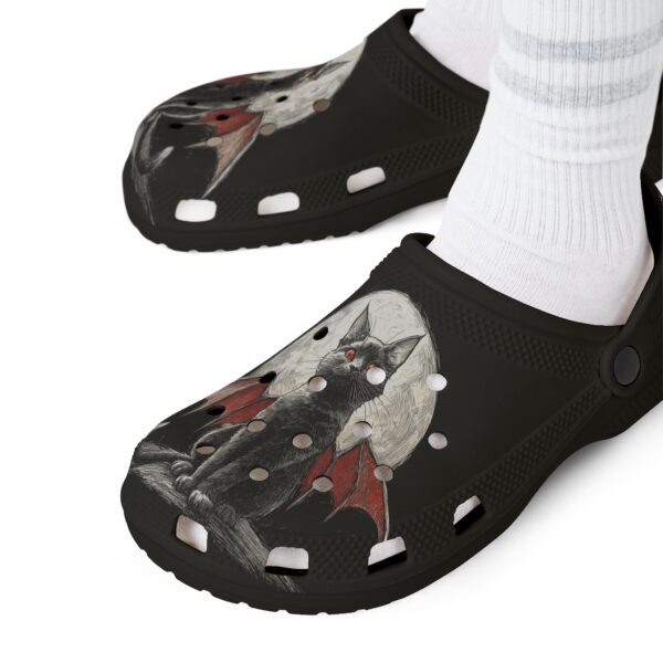 Scary Cute Halloween Bat Cat EVA Foam Shoes - Clog Style