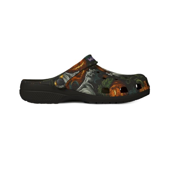 Halloween Ghosts & Pumpkins Pattern 1 Clog Style Shoes - Image 7