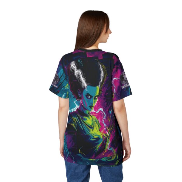 Bride Of Frankenstein Pop 60's Art Style Tee Unisex (AOP) - Image 14