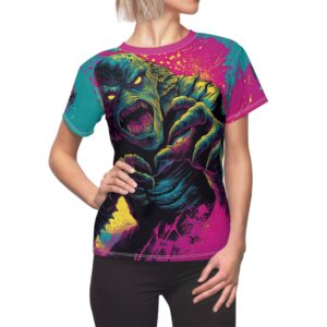 The Creature From The Deep Pop 60's Art Style Women's Tee (AOP)