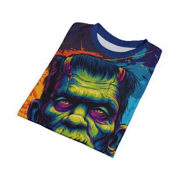 Frankenstein Pop 60's Art Style Tee Unisex (AOP) - Image 20