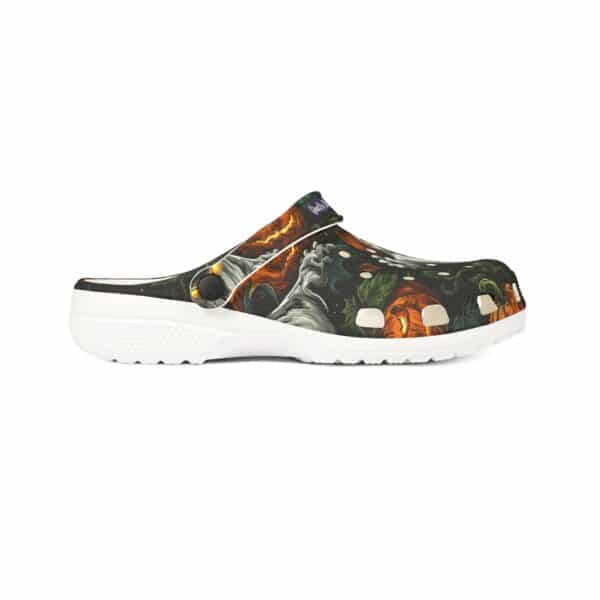 Halloween Ghosts & Pumpkins Pattern 1 Clog Style Shoes - Image 15