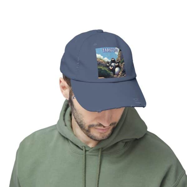 Tariffied Logo Distressed Cap - Tariff Fear Is Real - Image 6