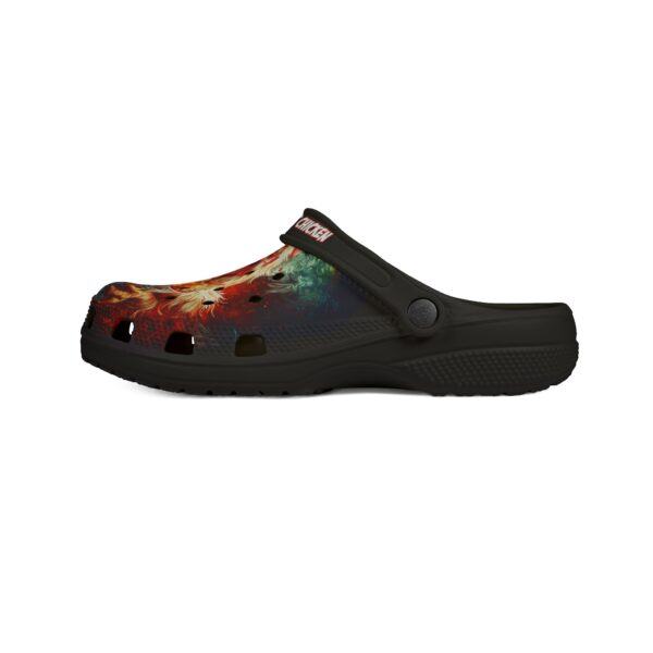 Cannibalistic Chicken Band Design Clog Shoes - Image 5