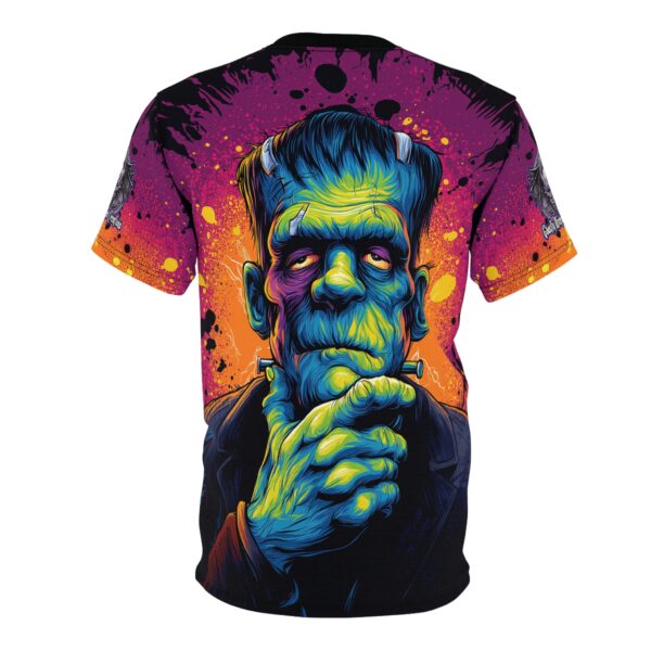Frankenstein II Pop 60's Art Style Tee Unisex (AOP) - Image 7