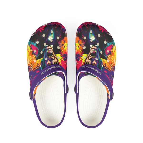 Dracula Pop 60's Art Style Clog Style Shoes - Image 10