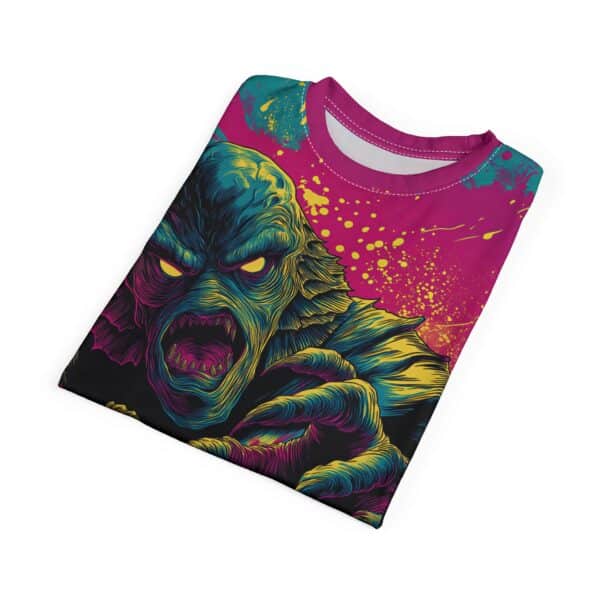 The Creature From The Deep Pop 60's Art Style Tee Unisex (AOP) - Image 40