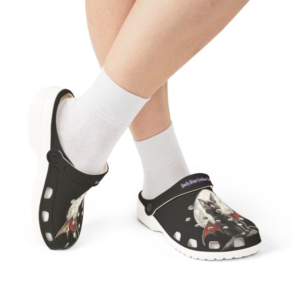 Scary Cute Halloween Bat Cat EVA Foam Shoes - Clog Style - Image 18