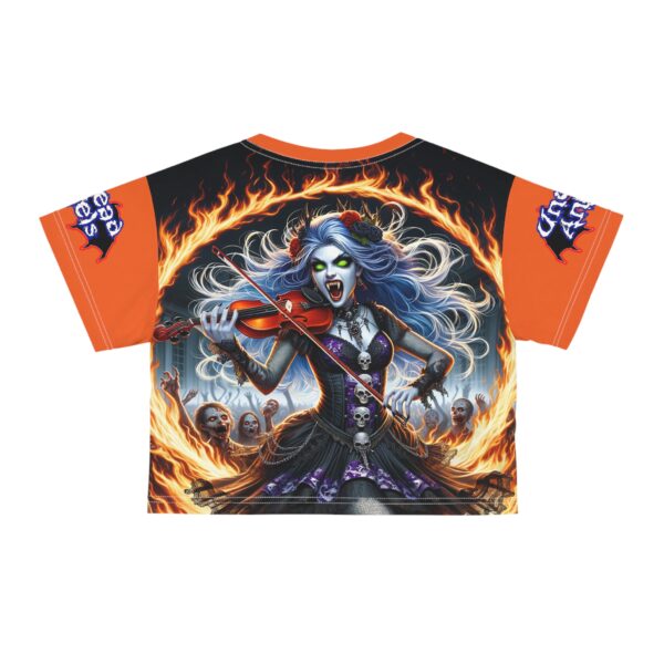 Ariel Undead Angel Violinist Crop Tee (AOP) - Image 6