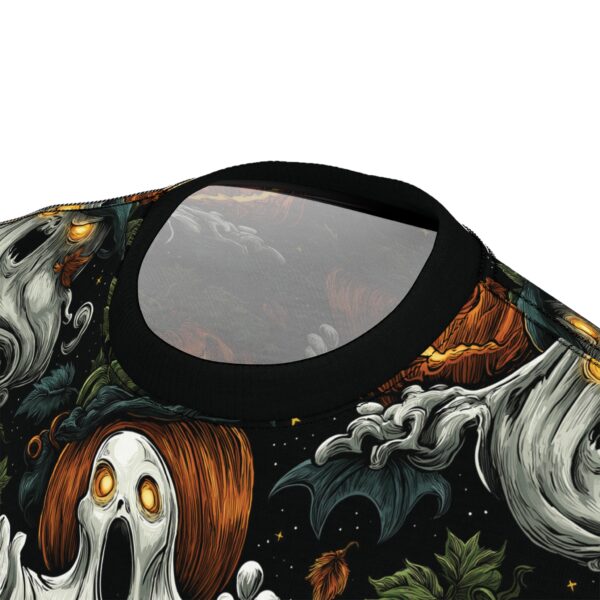 Unisex Tee Halloween Ghosts & Pumpkins Pattern 1 - Image 19
