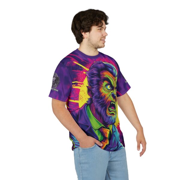 The Wolfman Pop 60's Art Style Tee Unisex (AOP) - Image 16