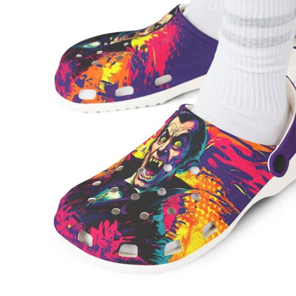 Dracula Pop 60's Art Style Clog Style Shoes - Image 16
