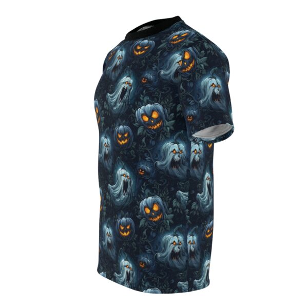 Unisex Tee Halloween Ghosts & Pumpkins Pattern 2 - Image 17