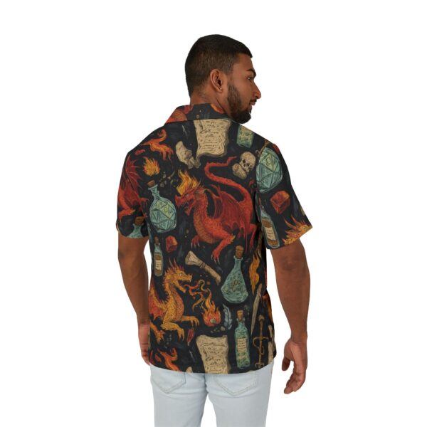 Epic Dragon Adventure Men's Hawaiian Camp Shirt - Perfect for Summer Escapes - Image 4
