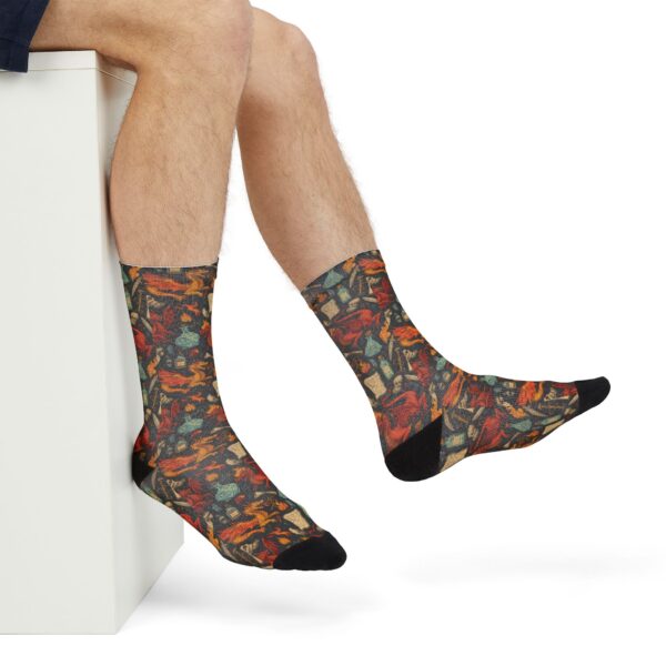 Sublimation Crew Socks - Epic Dragon Pattern D&D Inspired - Image 9