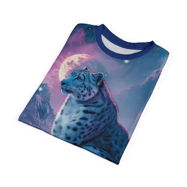 Snow Leopard Unisex Tee by Wyldesigns - Wildlife Graphic T-Shirt #WD-D017 (AOP) - Image 16