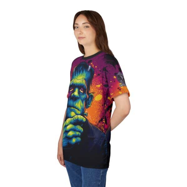 Frankenstein II Pop 60's Art Style Tee Unisex (AOP) - Image 18