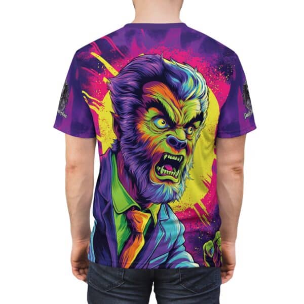 The Wolfman Pop 60's Art Style Tee Unisex (AOP) - Image 12