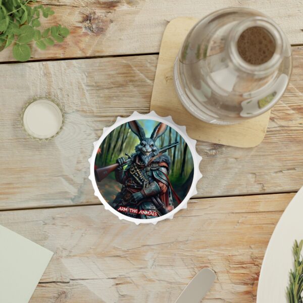Arm The Animals: Hunter Rabbit #AA-D-Ra001 Bottle Opener – Gothic Decor for Halloween & Everyday Use - Image 5