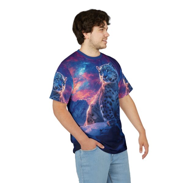 Snow Leopard Unisex Tee by Wyldesigns - Wildlife Graphic T-Shirt #WD-D016 (AOP) - Image 13