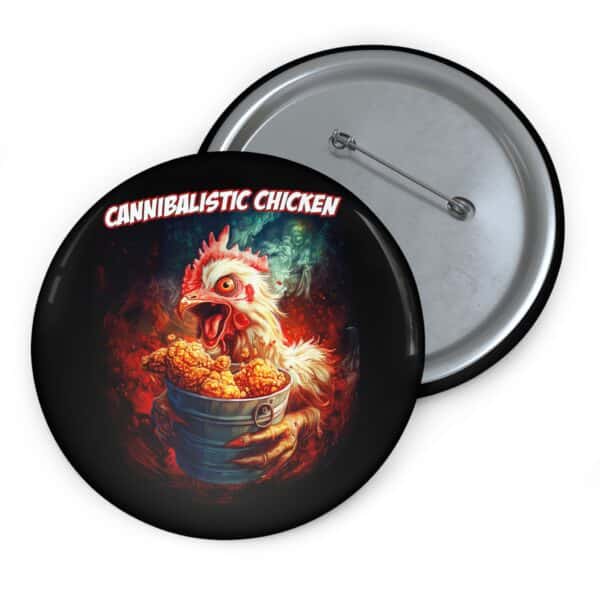 Custom Cannibalistic Chicken Band Pin Buttons | Fun Accessories for Gifting, Collecting, and Fashion - Image 3