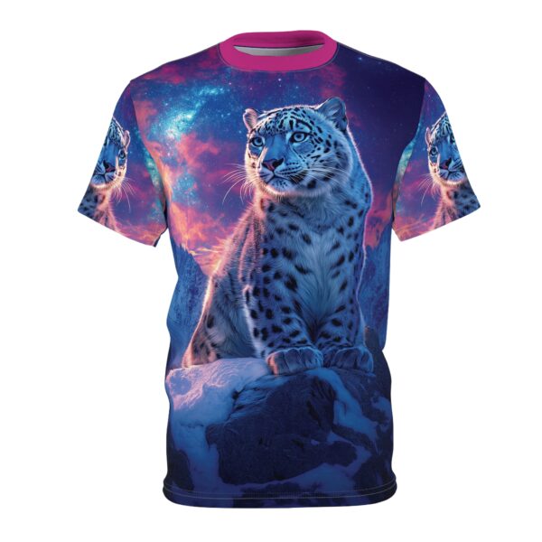 Snow Leopard Unisex Tee by Wyldesigns - Wildlife Graphic T-Shirt #WD-D016 (AOP) - Image 17