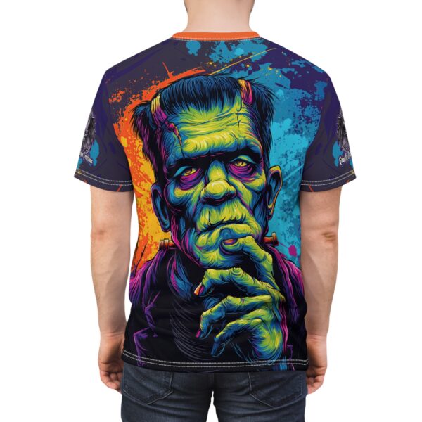 Frankenstein Pop 60's Art Style Tee Unisex (AOP) - Image 32