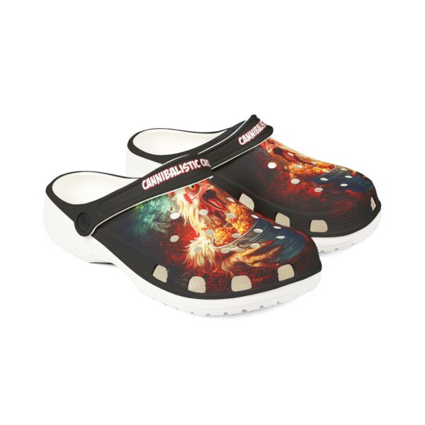 Cannibalistic Chicken Band Design Clog Shoes - Image 11