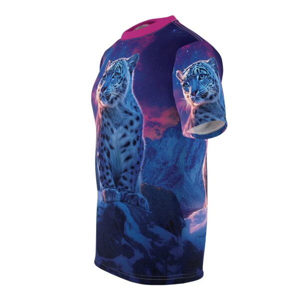 Snow Leopard Unisex Tee by Wyldesigns - Wildlife Graphic T-Shirt #WD-D016 (AOP) - Image 19