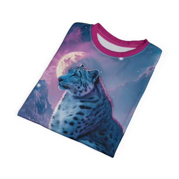 Snow Leopard Unisex Tee by Wyldesigns - Wildlife Graphic T-Shirt #WD-D017 (AOP) - Image 30