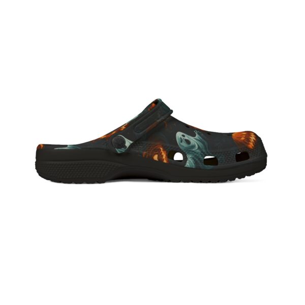 Halloween Ghosts & Pumpkins Pattern 3 Clog Style Shoes - Image 4