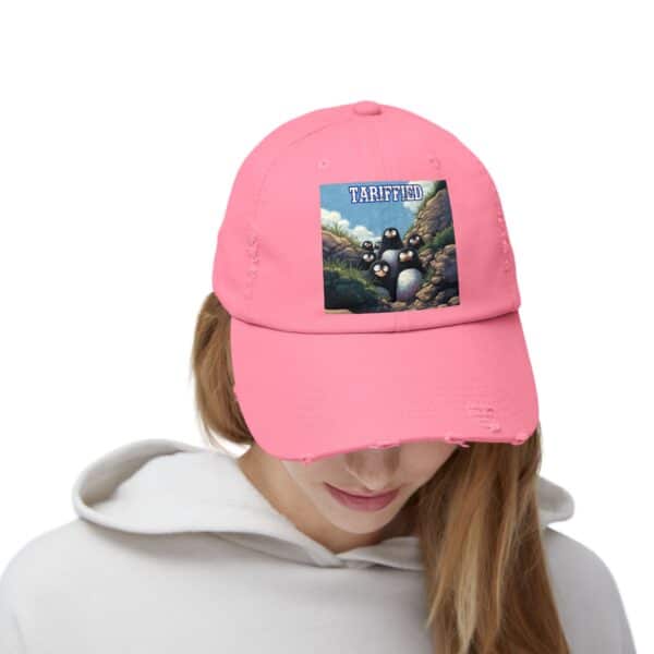 Tariffied Logo Distressed Cap - Tariff Fear Is Real - Image 46