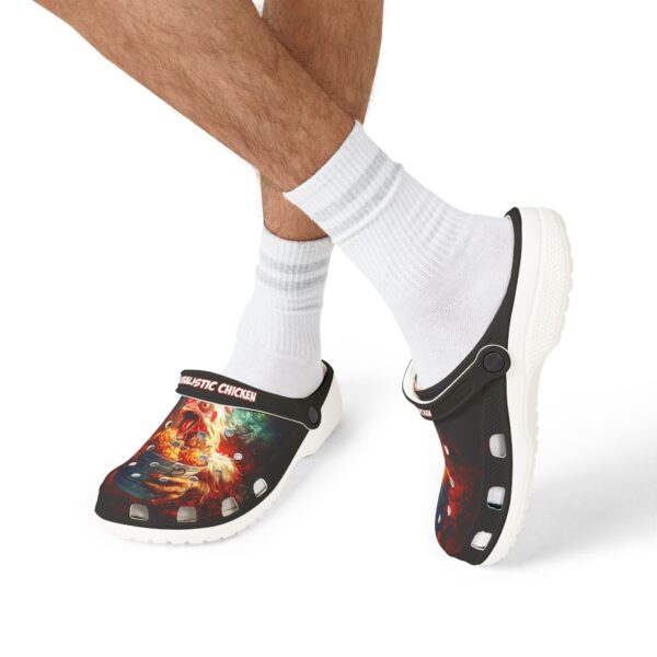 Cannibalistic Chicken Band Design Clog Shoes - Image 17