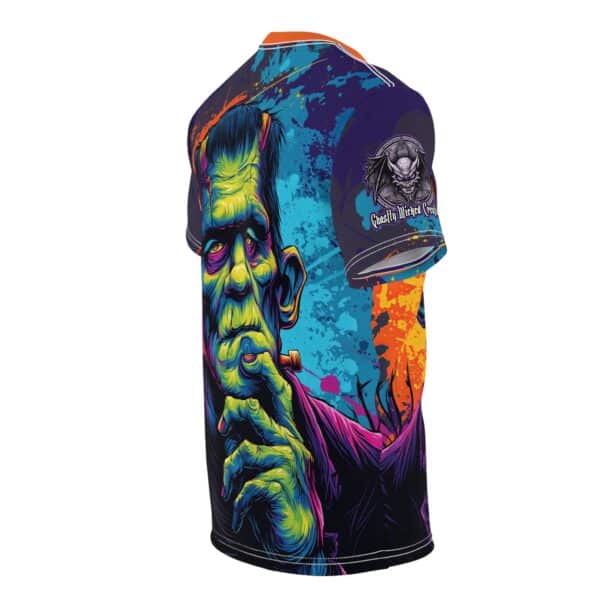 Frankenstein Pop 60's Art Style Tee Unisex (AOP) - Image 35
