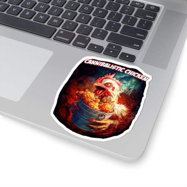 Cannibalistic Chicken Vinyl (Indoor) Sticker - Image 2