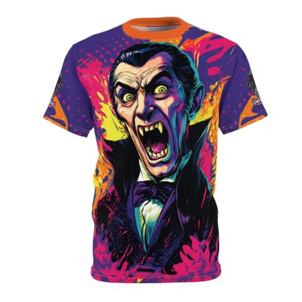 Dracula Pop 60's Art Style Tee Unisex (AOP) - Image 21