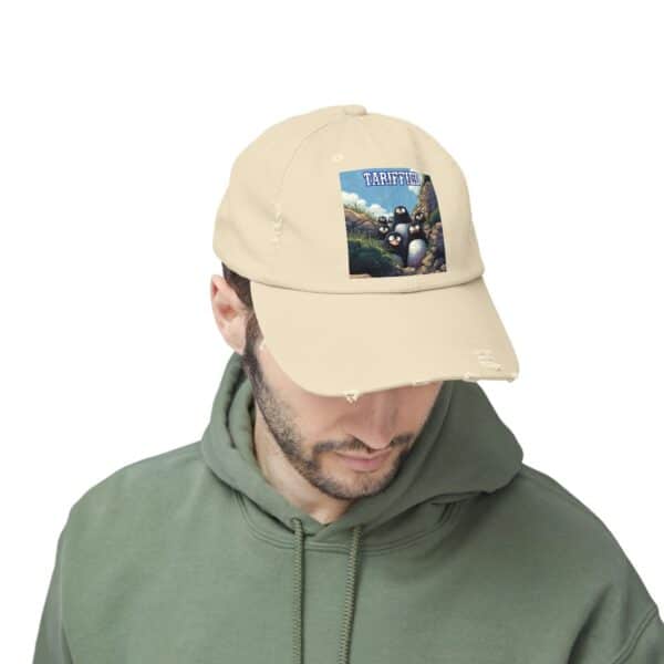 Tariffied Logo Distressed Cap - Tariff Fear Is Real - Image 27