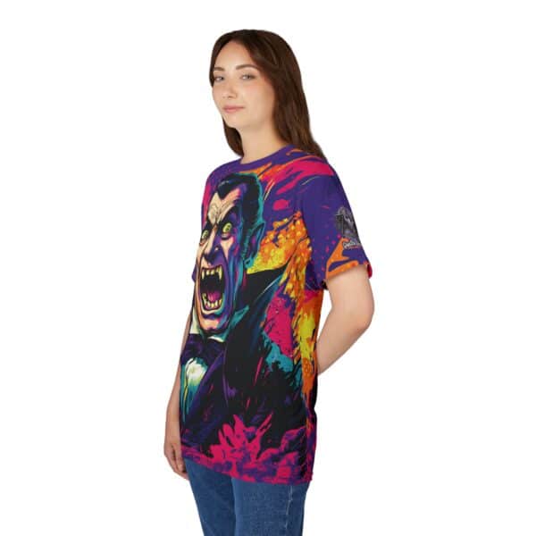 Dracula Pop 60's Art Style Tee Unisex (AOP) - Image 18